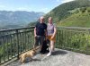 Kevin, Pauline & Otis again, enjoying the scenery in the Basque Country, on their journey from N.W.England to Murcia in Spain.